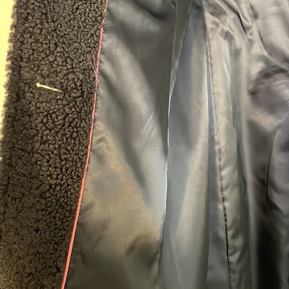 kate spade Wool Blend Coat with Faux Shearling Collar and Trim - Picture 15 of 17